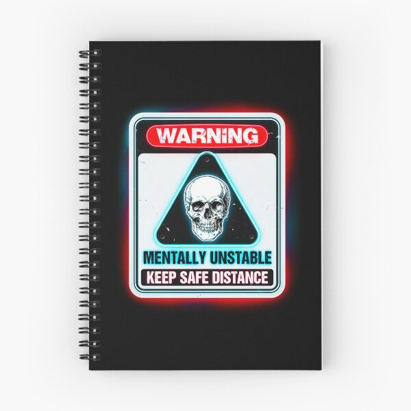 Item preview, Mentally Unstable Warning Sign designed and sold by Exodoi.