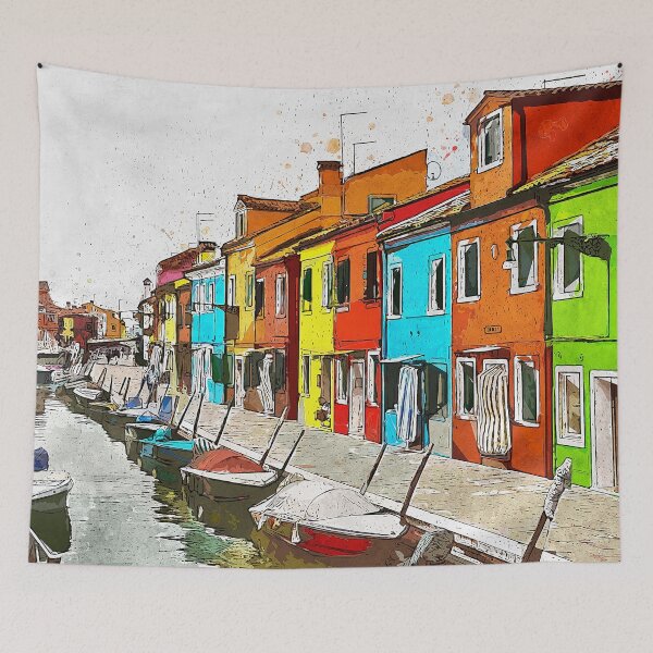 Item preview, Burano, Italia designed and sold by AM FineArtPrints.