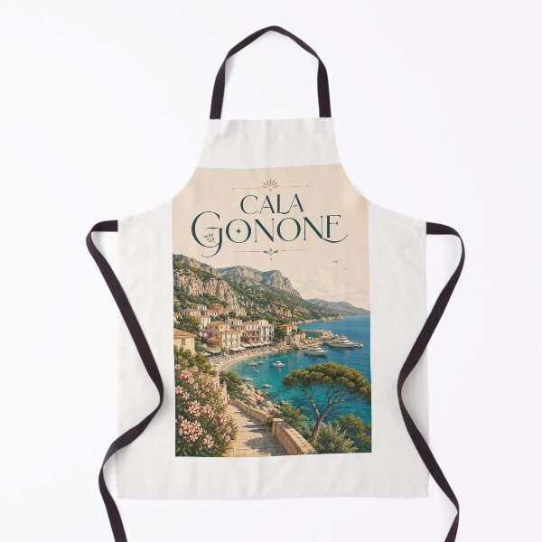 Item preview, Cala Gonone Sardinia Mediterranean Cliffs and Harbor designed and sold by Places On Earth.