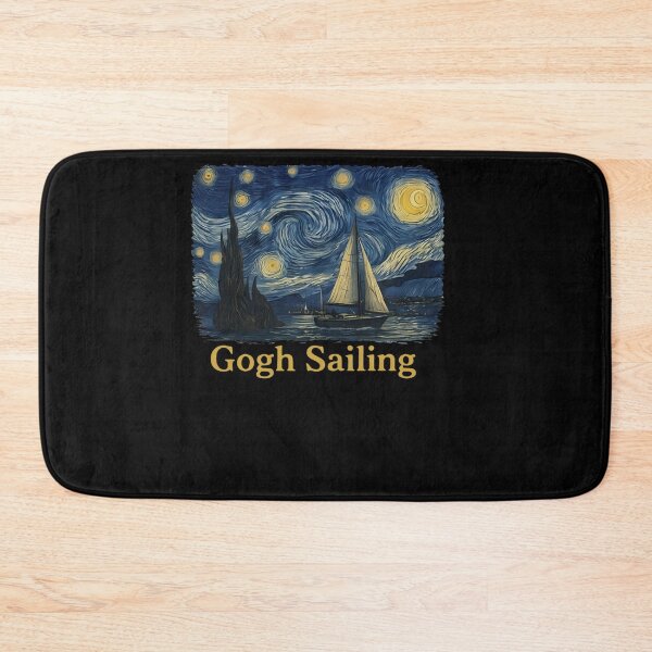 Item preview, Gogh Sailing Sailor Sailboat Van Gogh Boating Starry Night designed and sold by PaigeWoodShop.