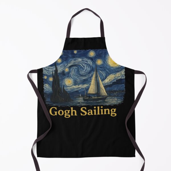 Item preview, Gogh Sailing Sailor Sailboat Van Gogh Boating Starry Night designed and sold by PaigeWoodShop.
