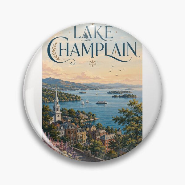 Item preview, Lake Champlain Waterfront and Historic New England Town designed and sold by Places On Earth.