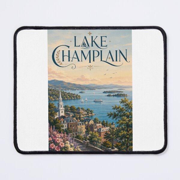 Item preview, Lake Champlain Waterfront and Historic New England Town designed and sold by Places On Earth.