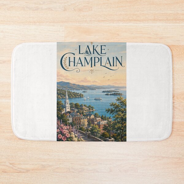 Item preview, Lake Champlain Waterfront and Historic New England Town designed and sold by Places On Earth.