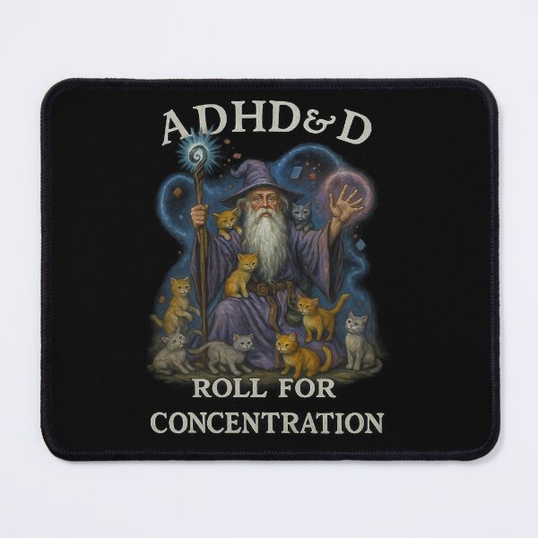 Item preview, ADHD&D Roll For Concentration designed and sold by abby-thorns.