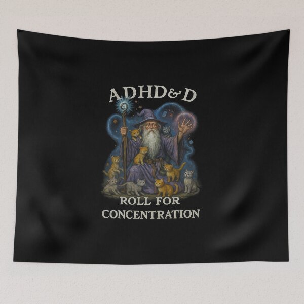 Item preview, ADHD&D Roll For Concentration designed and sold by abby-thorns.