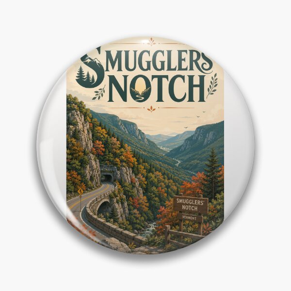 Item preview, Smugglers Notch Vermont Mountain Pass in Autumn designed and sold by Places On Earth.