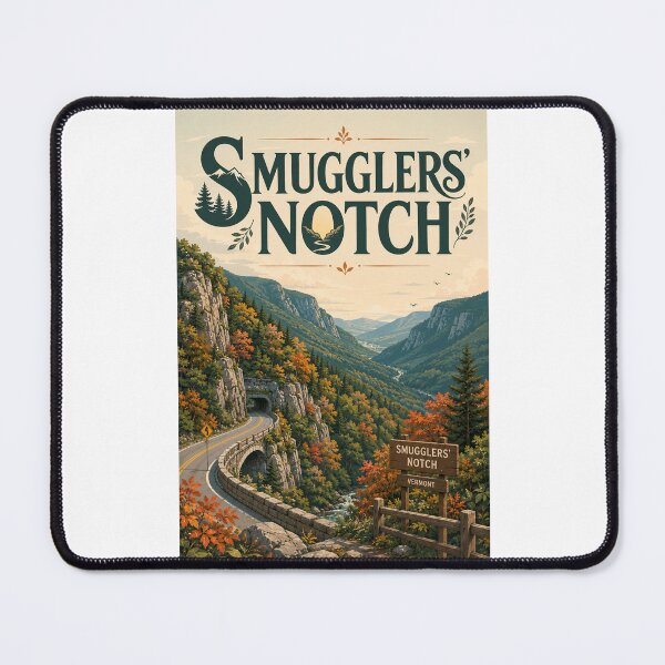 Item preview, Smugglers Notch Vermont Mountain Pass in Autumn designed and sold by Places On Earth.