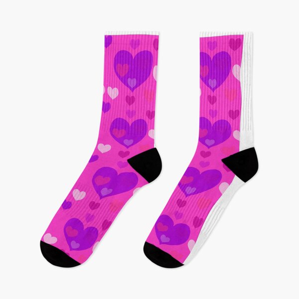 Item preview, Cute pink and purple heart seamless pattern background designed and sold by Aesthetic shapes design.