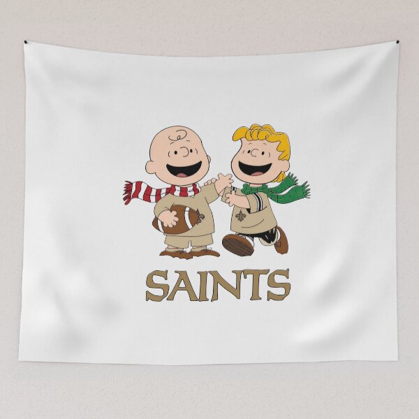 Item preview, Saints Football Charlie Brown Linus Cartoon designed and sold by ArtfulCratures.