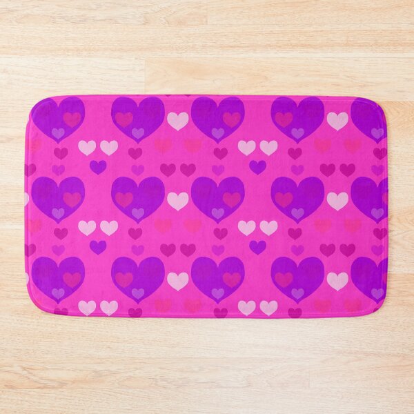 Item preview, Cute pink and purple heart seamless pattern background designed and sold by Aesthetic shapes design.