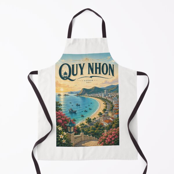 Aperçu de l'œuvre Quy Nhon Littoral vietnamien et mer de Chine méridionale créée et vendue par Places On Earth.