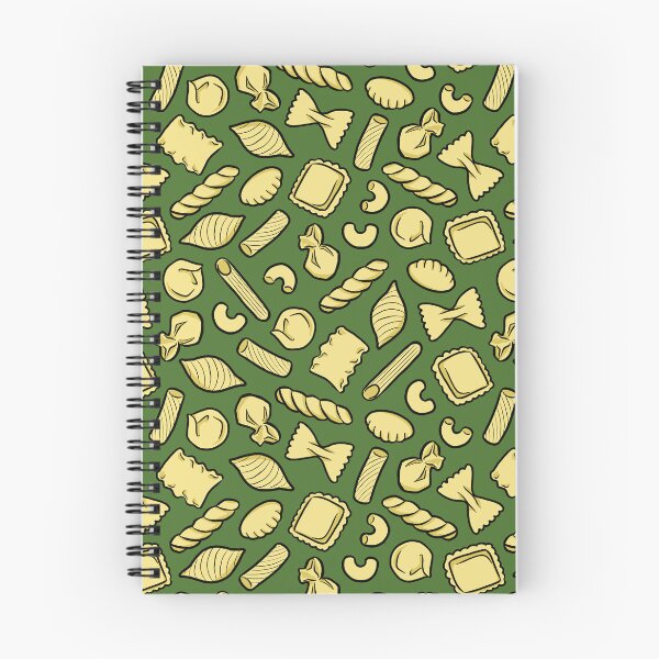 Item preview, Copy of Hand drawn pasta shapes on green background designed and sold by HappyHannahArt.