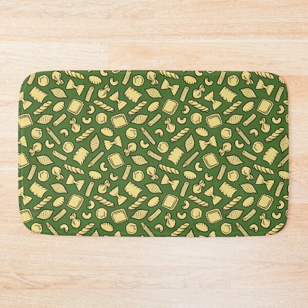 Item preview, Copy of Hand drawn pasta shapes on green background designed and sold by HappyHannahArt.