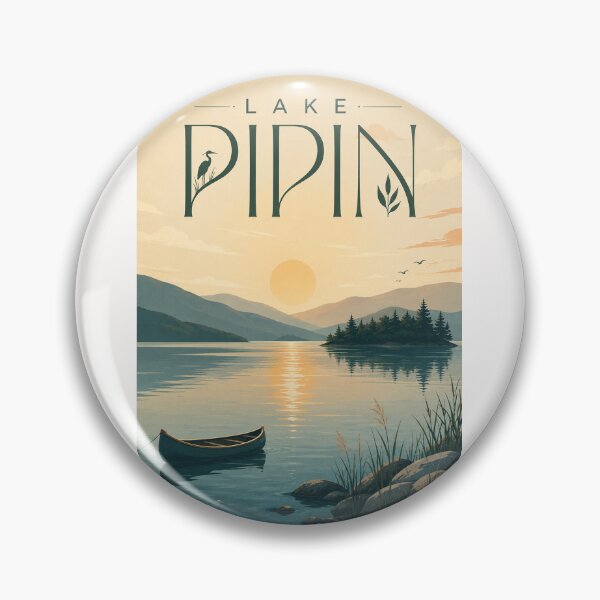 Item preview, Lake Pipin Wisconsin Mississippi River Sunset designed and sold by Places On Earth.