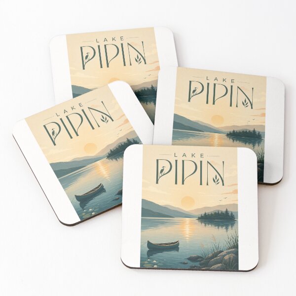 Item preview, Lake Pipin Wisconsin Mississippi River Sunset designed and sold by Places On Earth.