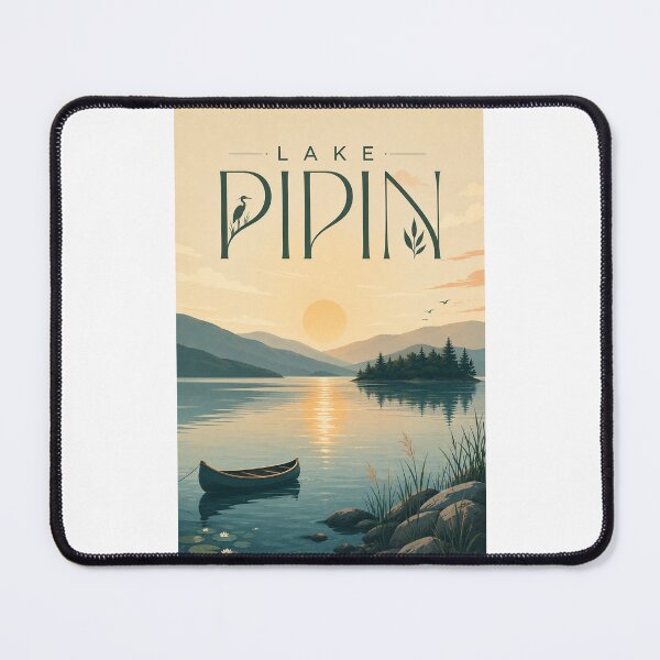 Item preview, Lake Pipin Wisconsin Mississippi River Sunset designed and sold by Places On Earth.