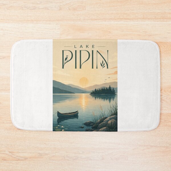Item preview, Lake Pipin Wisconsin Mississippi River Sunset designed and sold by Places On Earth.