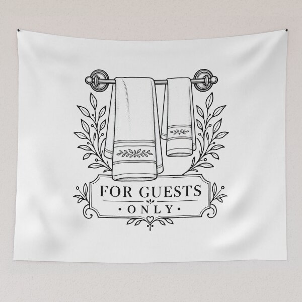 Item preview, For Guests Only Minimal Balkan Household Humor designed and sold by OfficialBalkan.