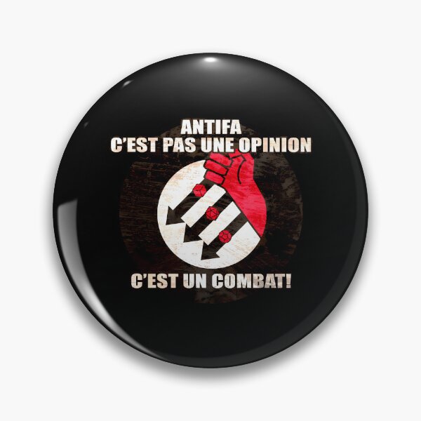 Item preview, Logo Antifa Roliste Antifa C'Est Pas Une Opinión C'Est Un Combat designed and sold by CharlesGrooms.