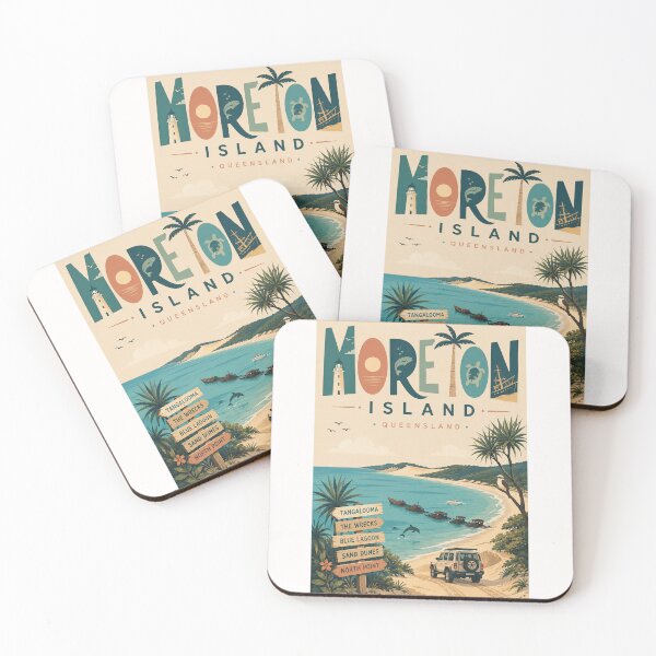 Item preview, Moreton Island Queensland Tangalooma Wrecks and Blue Lagoon Coast designed and sold by Places On Earth.