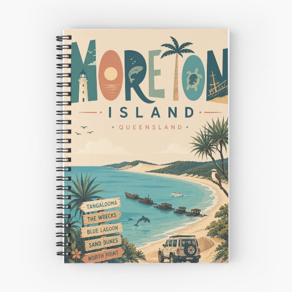 Item preview, Moreton Island Queensland Tangalooma Wrecks and Blue Lagoon Coast designed and sold by Places On Earth.