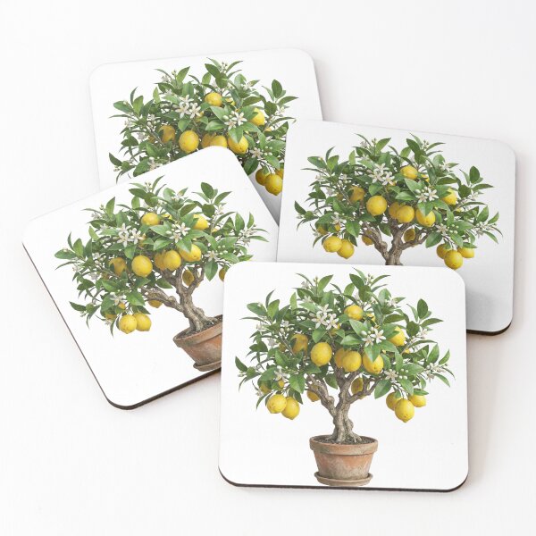 Item preview, 3D Realistic Mediterranean Lemon Tree Citrus Botanical Art designed and sold by meghnad.