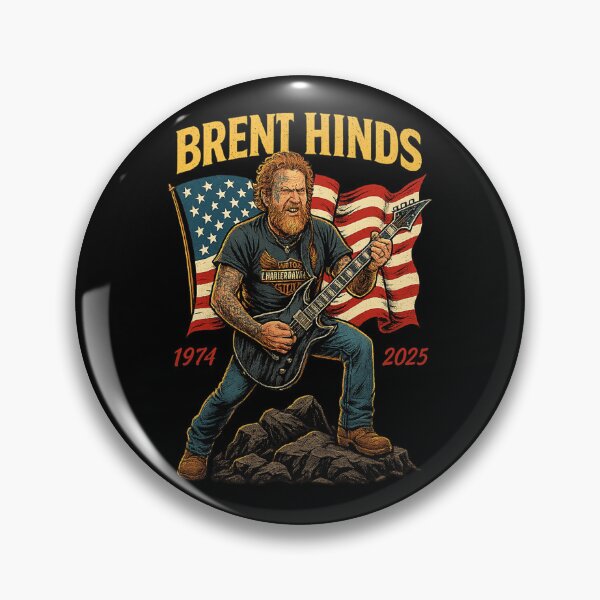 Item preview, Rip Brent Hinds - Mastodon Guitarist America 1974-2025 designed and sold by Creativewordes.