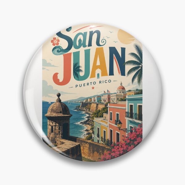 Item preview, San Juan Puerto Rico Old San Juan Coastal Fortress and Caribbean Waterfront designed and sold by Places On Earth.