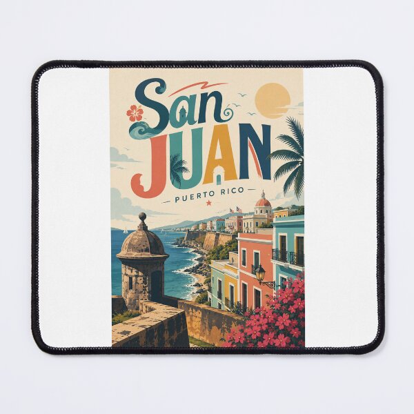 Item preview, San Juan Puerto Rico Old San Juan Coastal Fortress and Caribbean Waterfront designed and sold by Places On Earth.