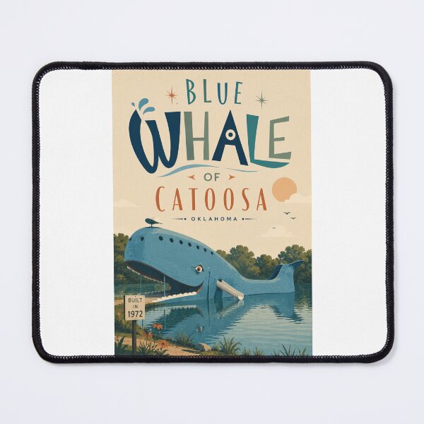 Item preview, Blue Whale of Catoosa Oklahoma Route 66 Landmark designed and sold by Places On Earth.
