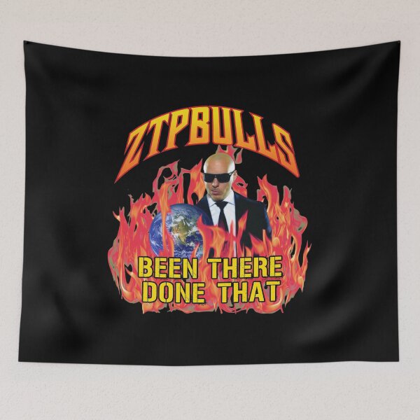 Item preview, Fire Pitbull Globe Been There Done That Art designed and sold by EmilianoBogan.