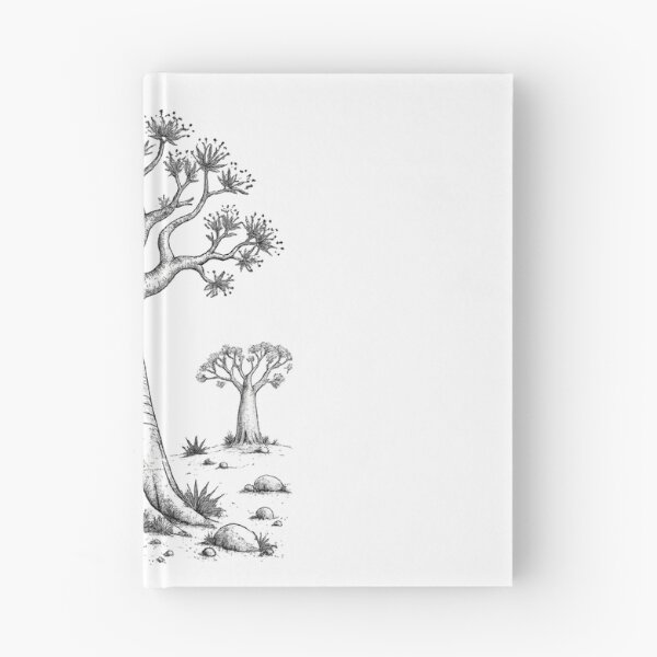 Item preview, Ancient Baobab Tree Monochrome Botanical African Landscape Art Design designed and sold by inkoutninja.