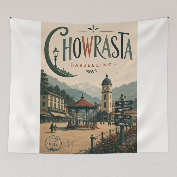 Item preview, Chowrasta Darjeeling Mall Road and Himalayan Mountain Town designed and sold by Places On Earth.