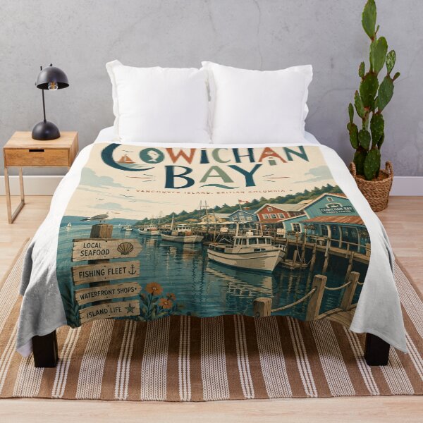 Item preview, Cowichan Bay Vancouver Island British Columbia Waterfront Harbour designed and sold by Places On Earth.