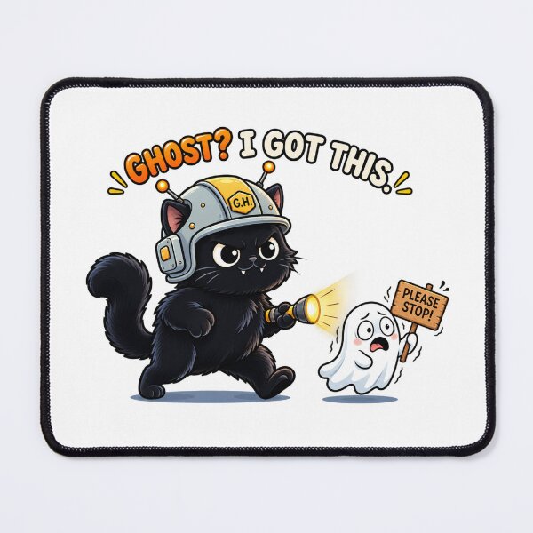 Item preview, Ghost? I Got This – Funny Ghost Hunting Cat Halloween designed and sold by MrDev.