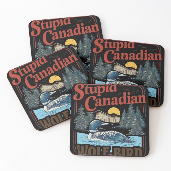 Item preview, Stupid Canadian WOLF-BIRD Loon Vintage Wilderness  designed and sold by JACKOBMSTRONG.