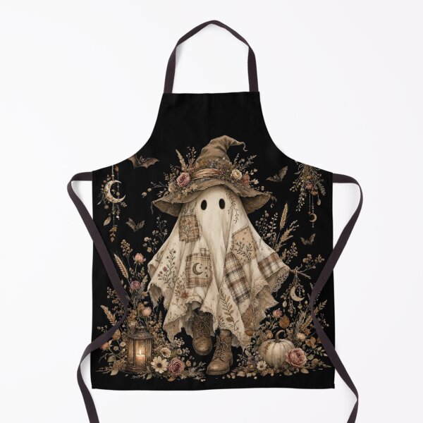 Item preview, Boho Cottagecore Witch Ghost Vintage Botanical Halloween designed and sold by CF_VintageDesign.