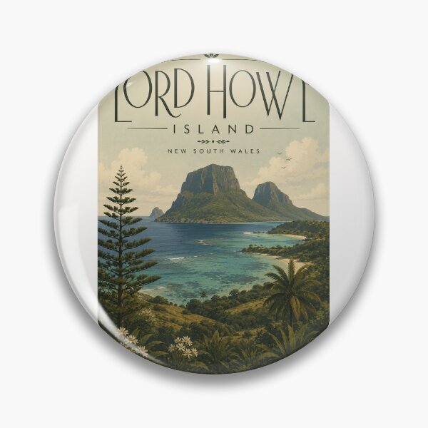 Item preview, Lord Howe Island New South Wales with Mount Gower Lagoon View designed and sold by Places On Earth.