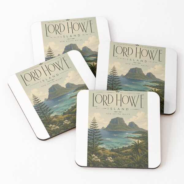 Item preview, Lord Howe Island New South Wales with Mount Gower Lagoon View designed and sold by Places On Earth.