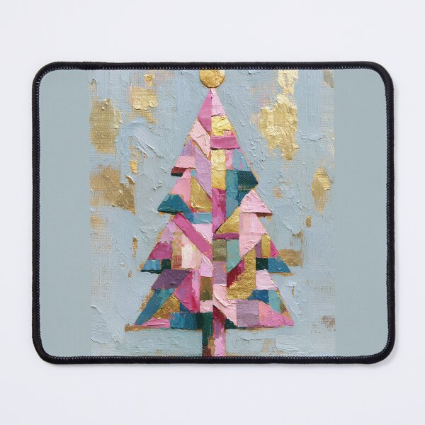 Item preview, Colorful Impasto Palette Knife Christmas Tree Art designed and sold by colorful-white.