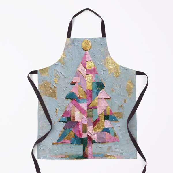 Item preview, Colorful Impasto Palette Knife Christmas Tree Art designed and sold by colorful-white.