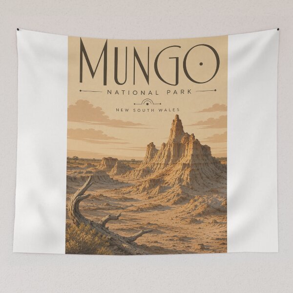 Item preview, Mungo National Park New South Wales Walls of China Landscape designed and sold by Places On Earth.