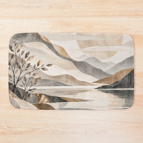 Item preview, Botanical Mountain Lake designed and sold by WeaveSphere.