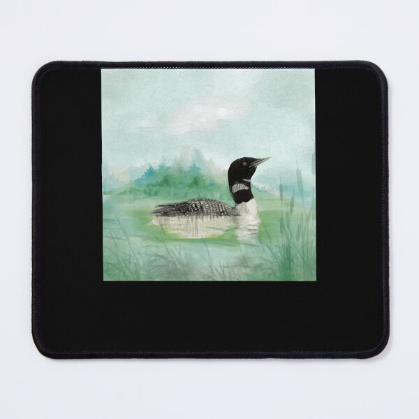 Item preview, Watercolor Common Loon Wilderness Bird designed and sold by carbinzubaudr.