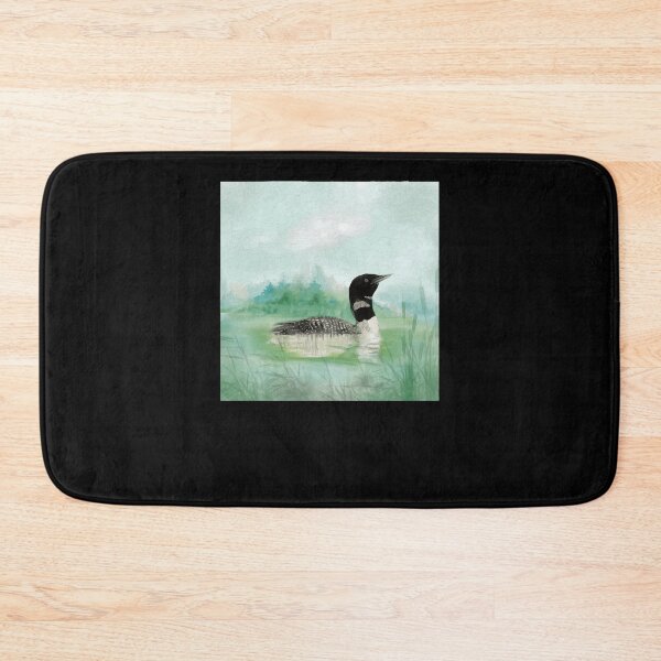 Item preview, Watercolor Common Loon Wilderness Bird designed and sold by carbinzubaudr.