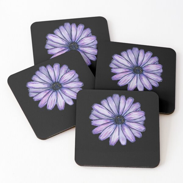 Item preview, Watercolor Purple Daisy Flower designed and sold by rumpspiordi.