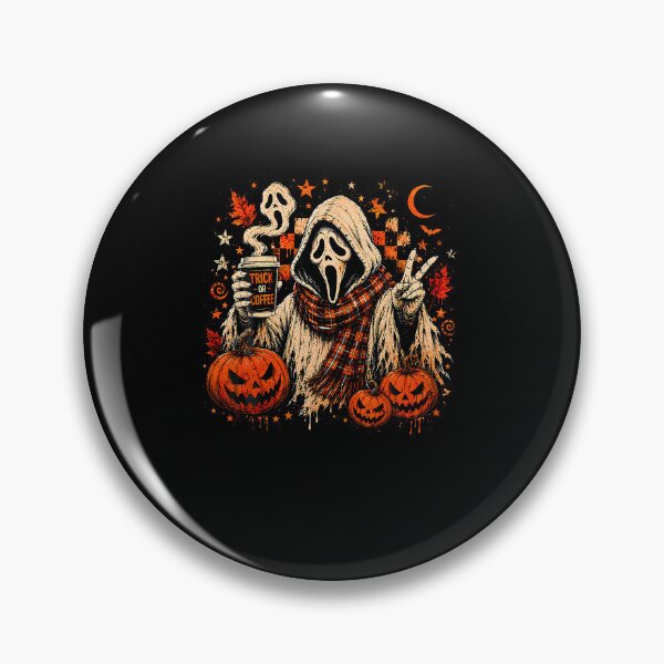 Item preview, Cute Scary Face Horror Ghost Iced Coffee Halloween Latte designed and sold by RealestInternet.