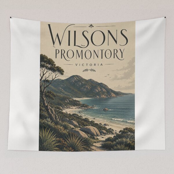 Item preview, Wilsons Promontory Victoria with Coastal Mountains and Beaches designed and sold by Places On Earth.