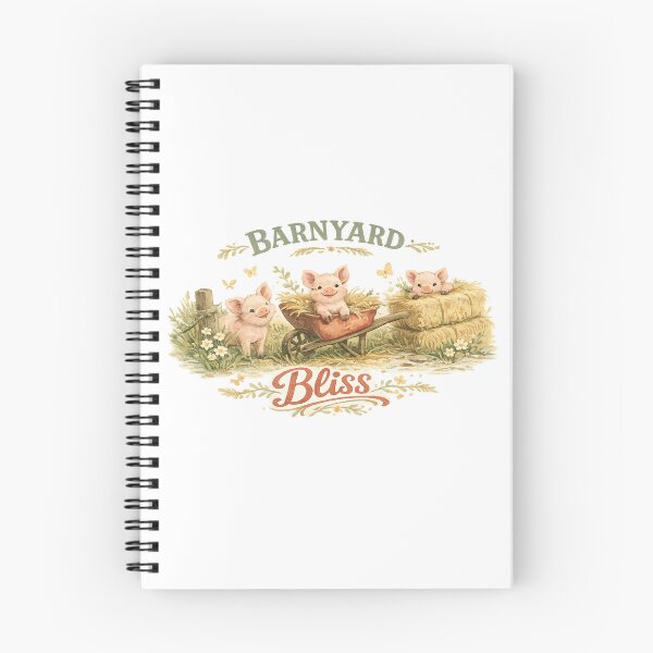 Item preview, Barnyard Bliss Cute Piglets Farmhouse Country Cottagecore Art Design designed and sold by inkoutninja.